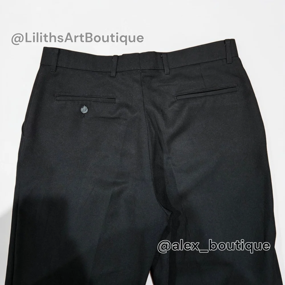 Levi's Action Slacks Classic Fit Black Dress Pants Mens 36x32 (D034)